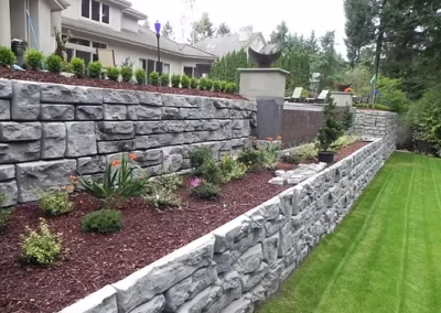 tiered retaining wall
